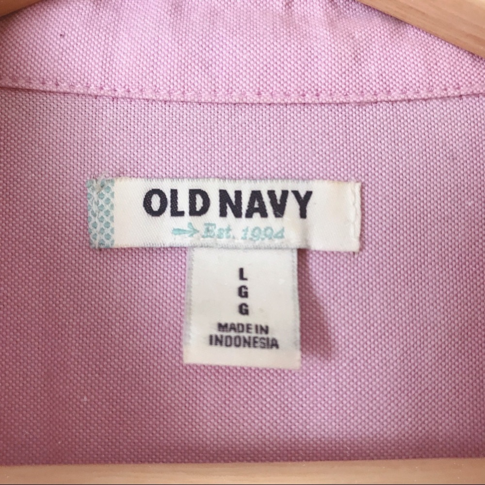 Gap l pastel lavender button down large - Picture 4 of 4